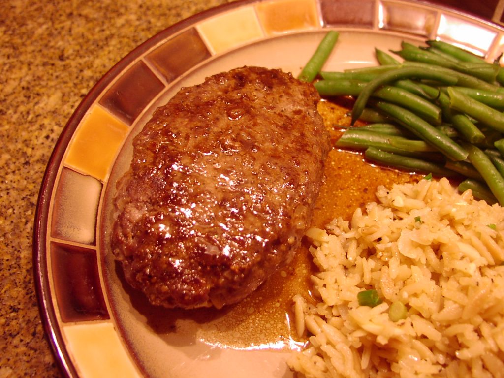 GROUND BEEF PATTIES WITH COGNAC SAUCE CHEZ CARR CUISINE