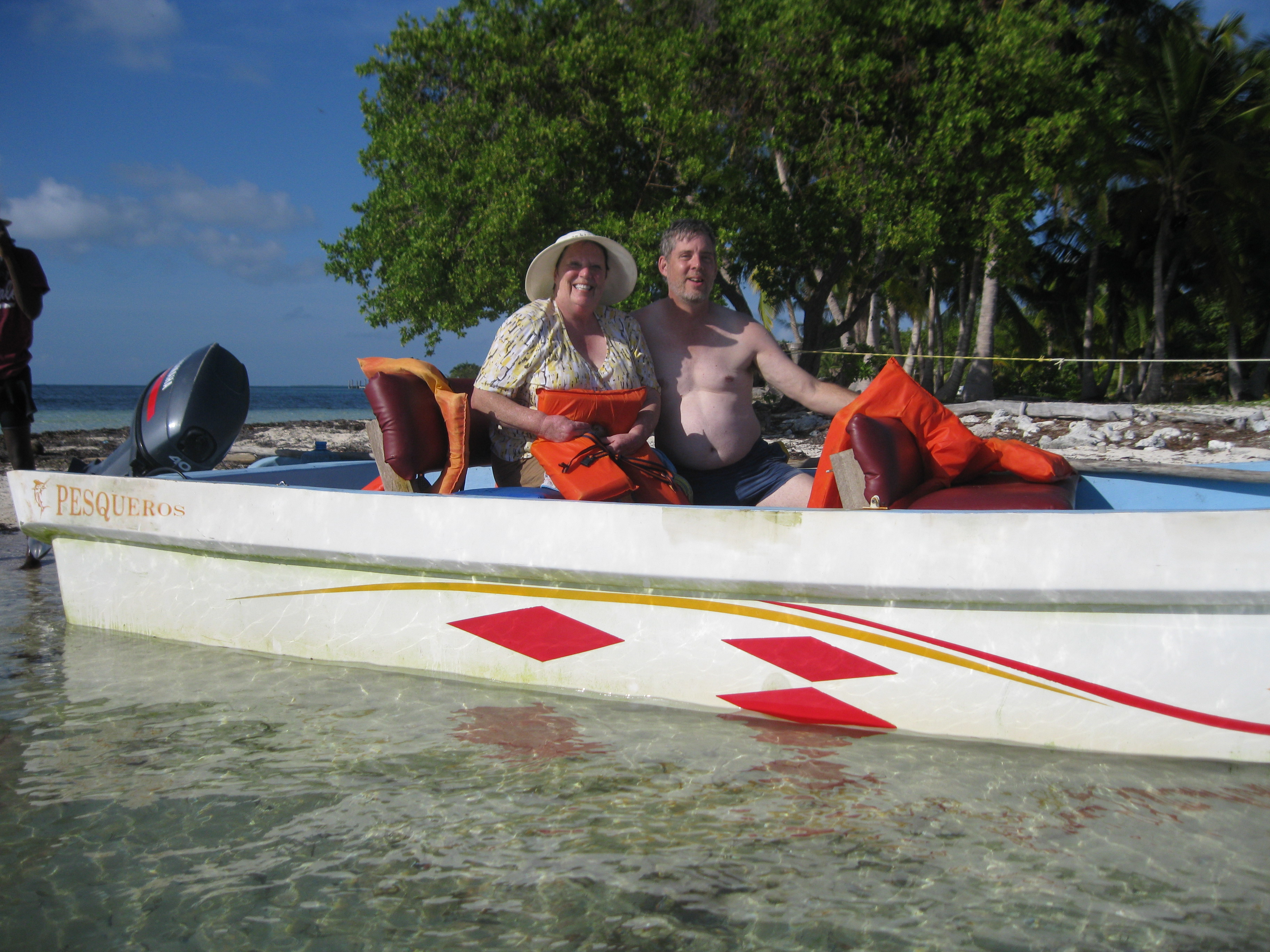 Mr. and Mrs. Carr off to visit the cayes