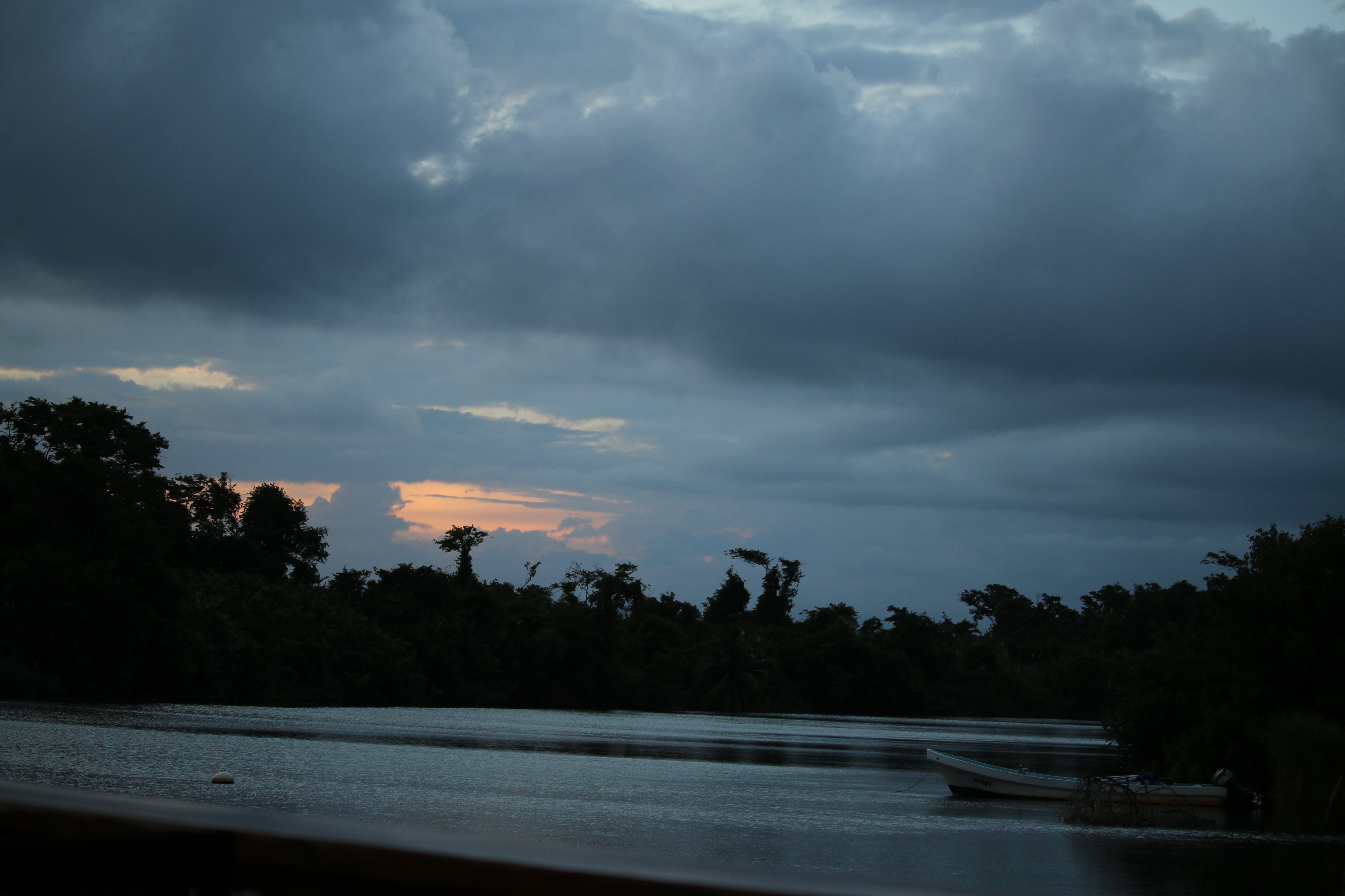 Sun set as we were having dinner