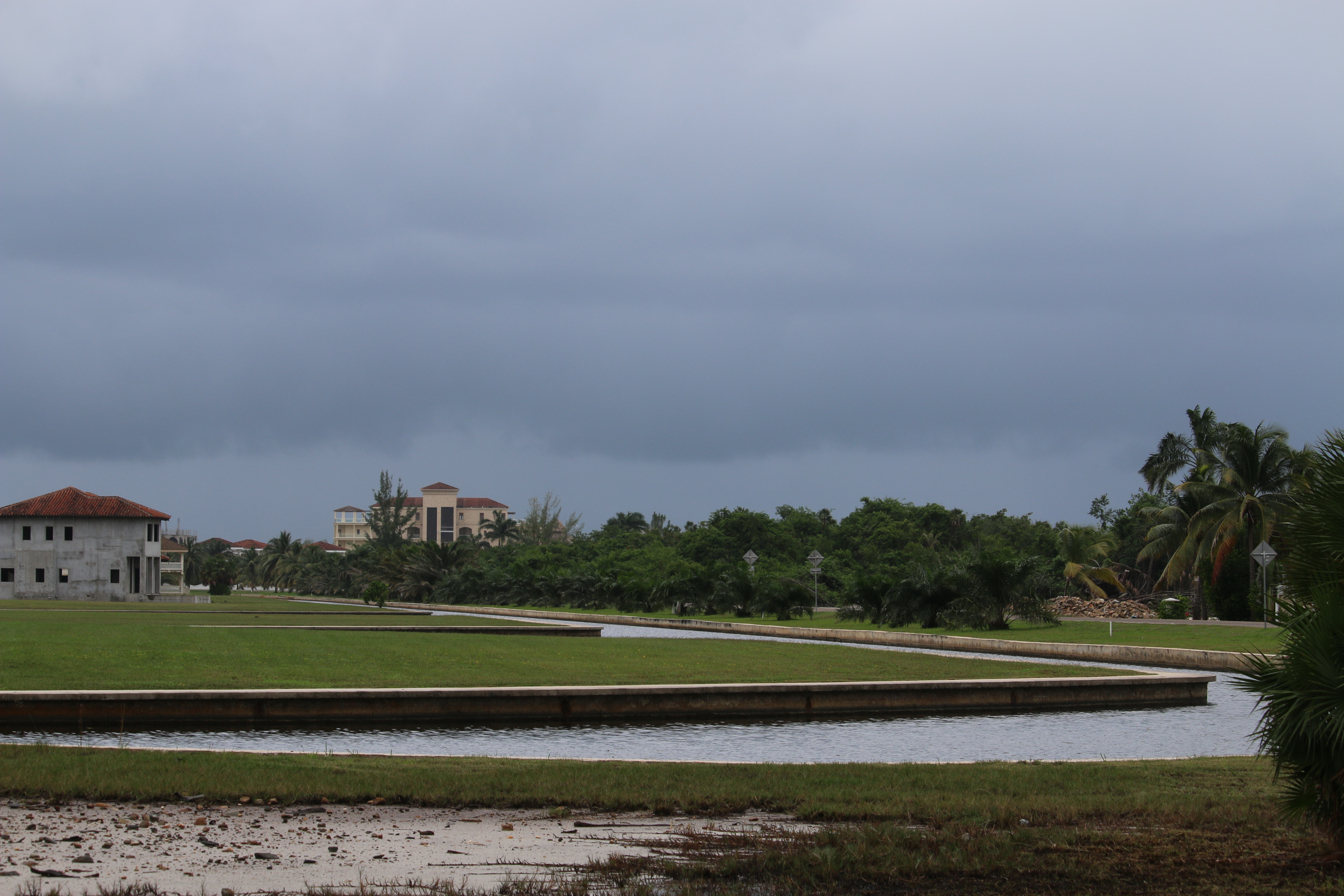 "Moat" around the housing development