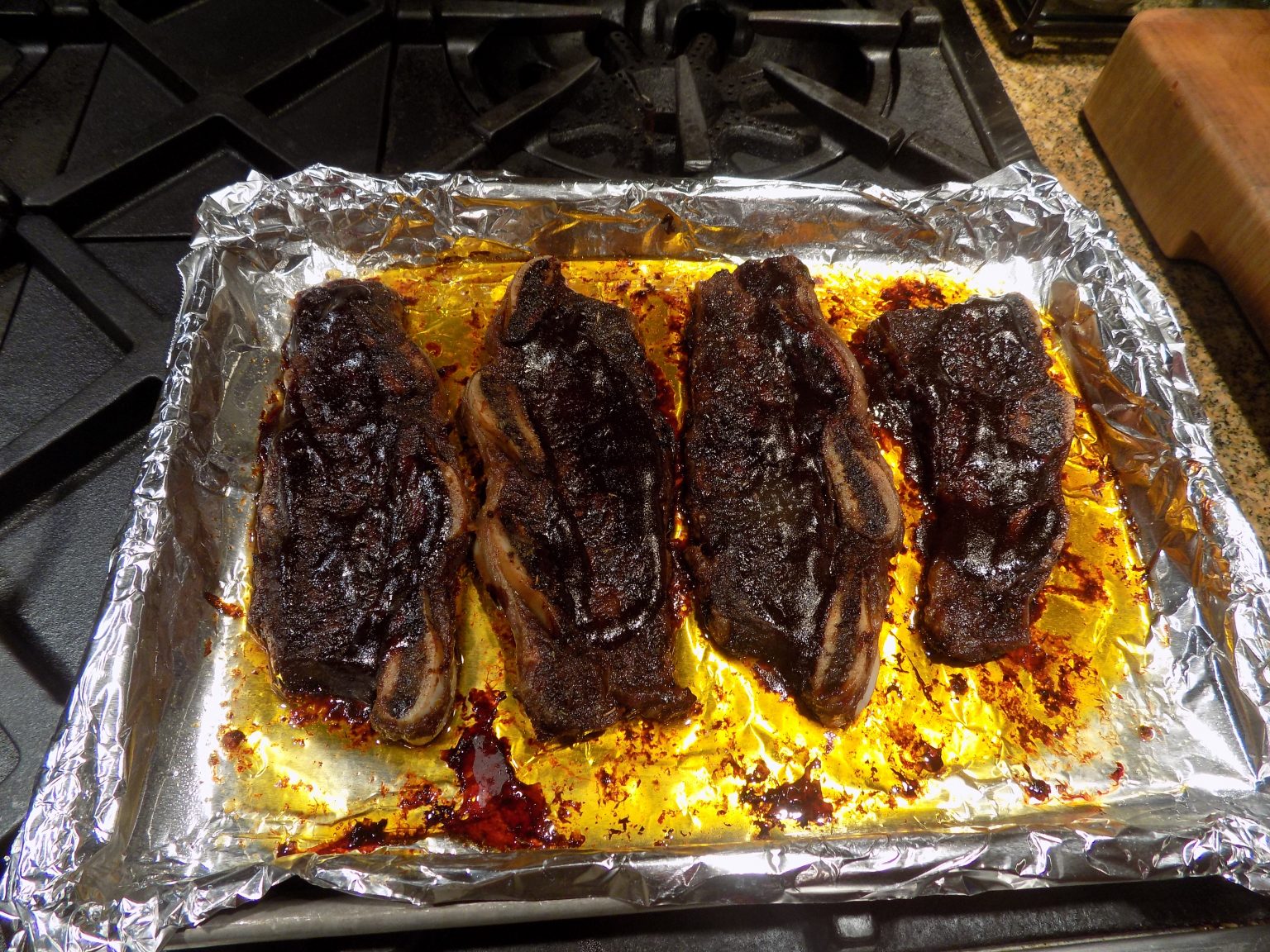 OVEN BARBEQUED FLANKEN STYLE SHORT RIBS CHEZ CARR CUISINE oven-barbequed-flanken-style-short-ribs-chez-carr-cuisine