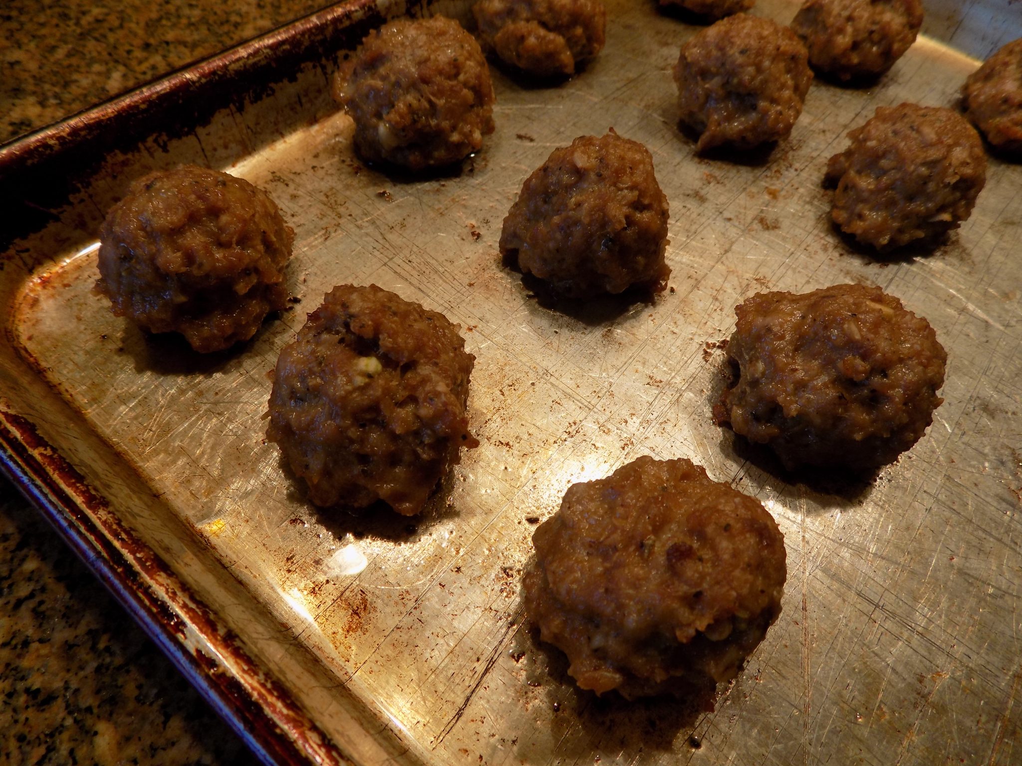 BAKED ITALIAN SAUSAGE MEATBALLS CHEZ CARR CUISINE